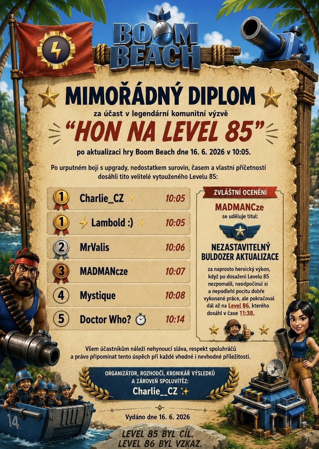 HON na Level 85