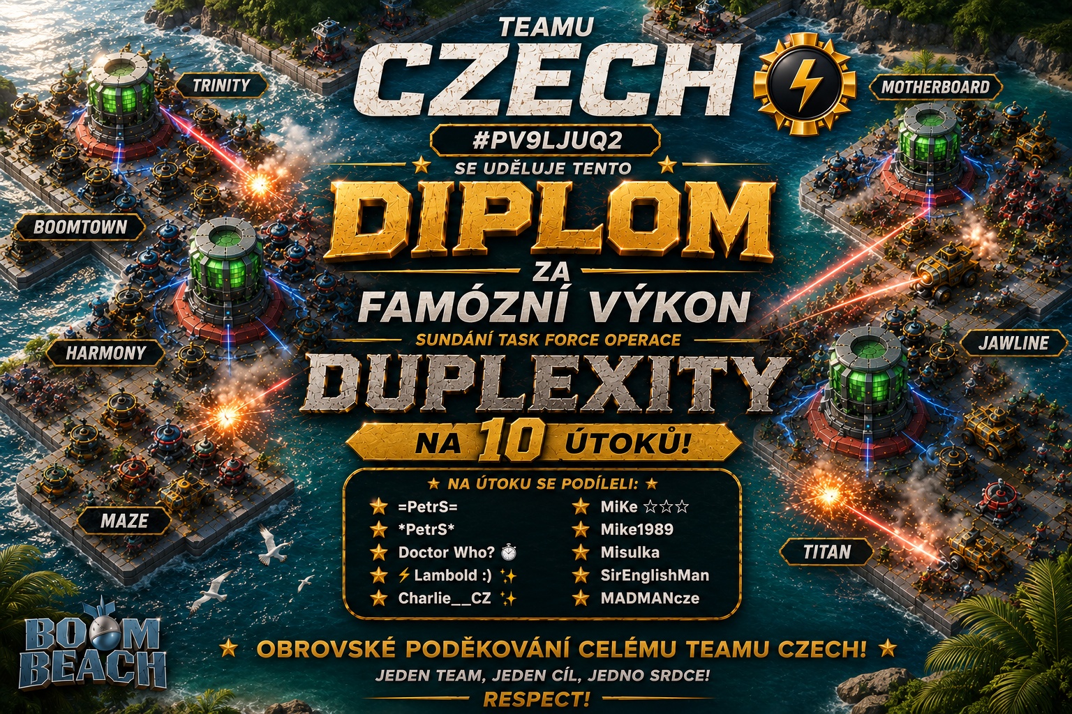 Duplexity na 10 útoků