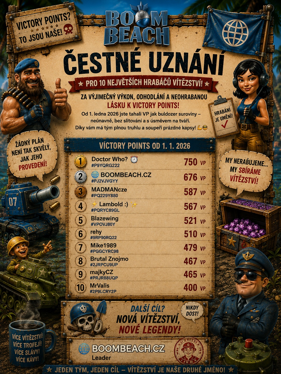 List uznání hrabošům